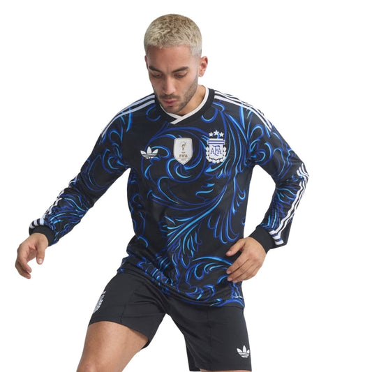 Camisa Argentina 2026 Jogador II Manga Longa Copa do Mundo