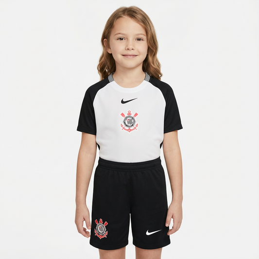 Conjunto Infantil Feminino Nike Corinthians 2025/26 I