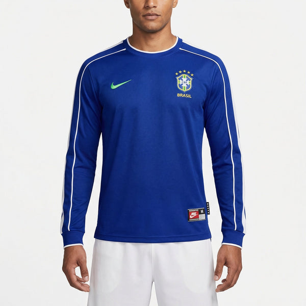 Camisa Nike Brasil 1998/99 II Retrô Manga Longa Masculina