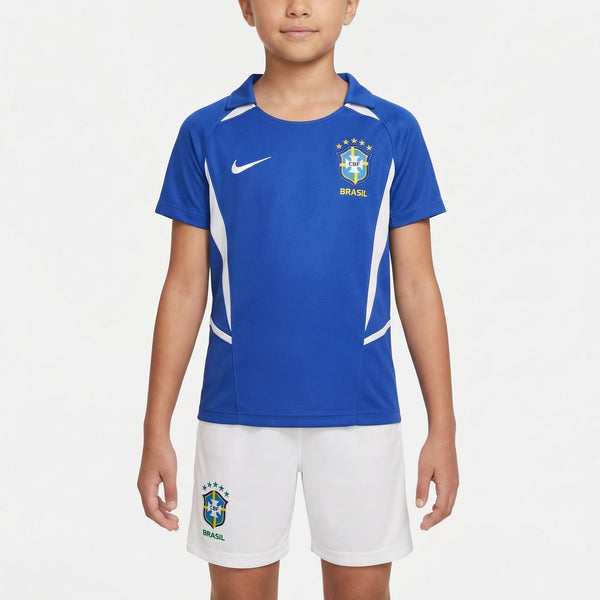 Conjunto Infantil Nike Brasil Feminino II 2002/2003